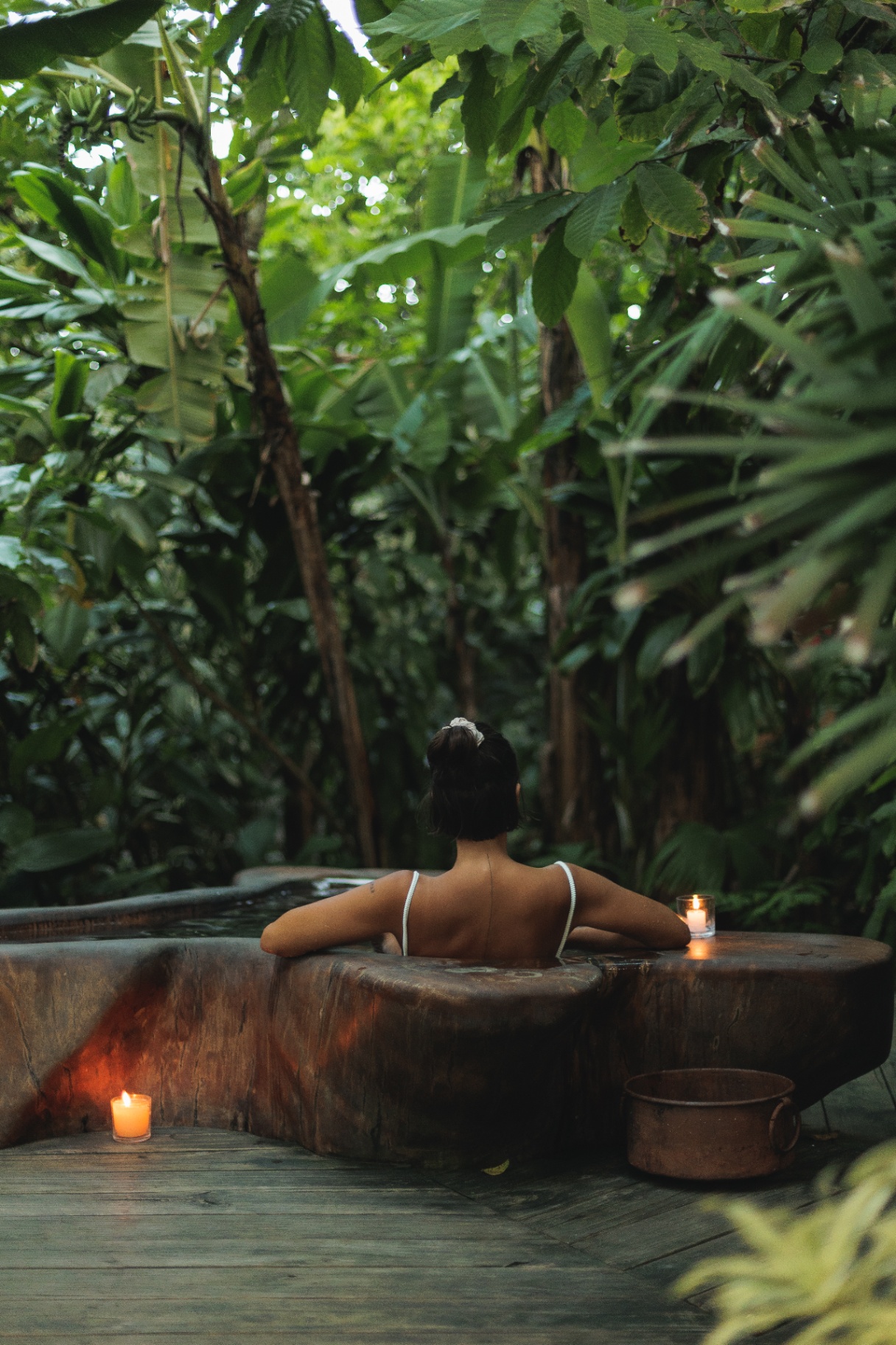 Ofurô e sauna do Retiro Bálsamo em Trancoso